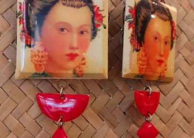 boucles d'oreilles japonisantes creation merveilles montpellier